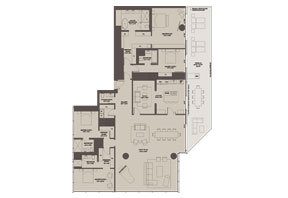 Click to View the Residence B2 West Floorplan