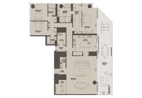 Click to View the Residence B3 West Floorplan