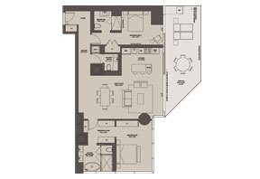 Click to View the Residence E2 West Floorplan