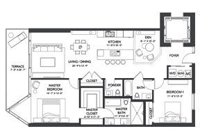 Click to View the Residence B2 Floorplan