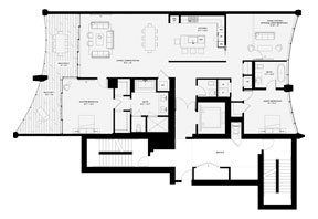 Click to View the Residence C, Tower One Floorplan
