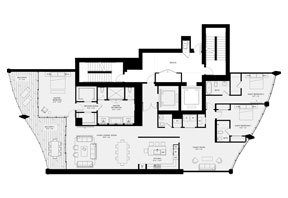 Click to View the Residence B, Tower Two Floorplan