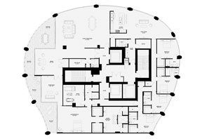 Click to View the Lower Penthouse A, Tower One Floorplan