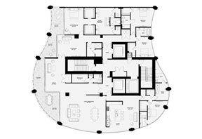 Click to View the Lower Penthouse B, Tower One Floorplan