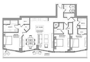 Click to View the Penthouse 01 Model Floorplan
