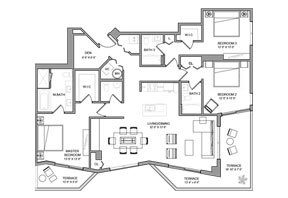 Click to View the Penthouse 02 Model Floorplan
