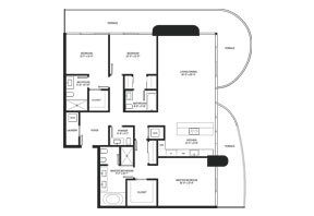 Click to View the Penthouse 07 Floorplan.