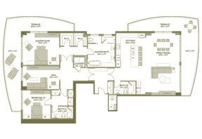Click to View the Unit A, Tower P Floorplan