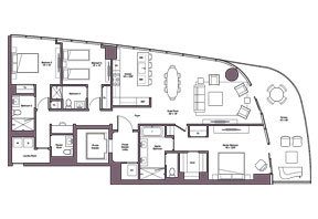 Click to View the Level 05-16 Unit 01 Floorplan.