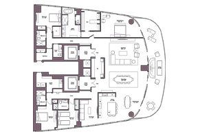 Click to View the Level 17-18 Unit 01 Floorplan.