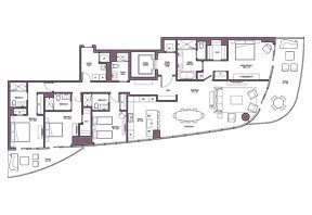 Click to View the Level 19-29 Unit 02 Floorplan.