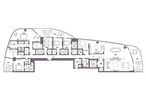 Click to View the Level 38-43 Unit 01 Floorplan.