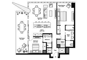 Click to View the Tower Residence NW Floorplan.