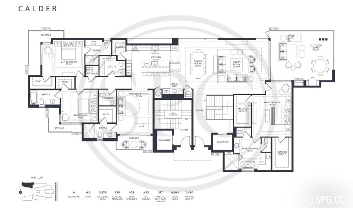 Ocean Delray Calder Floorplan
