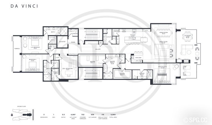 Ocean Delray Da Vinci Floorplan