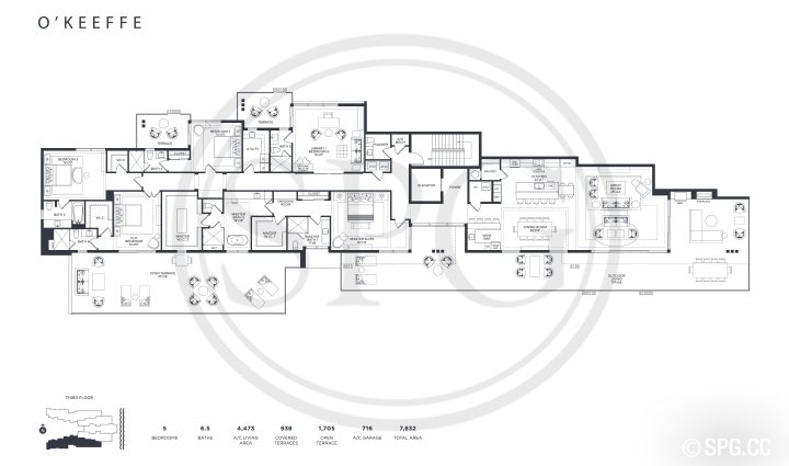 Ocean Delray O'Keeffe Floorplan