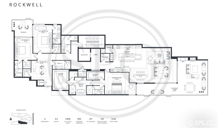 Ocean Delray Rockwell Floorplan