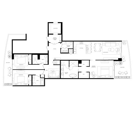 Thumbnail Solemar Pomano Beach Model 04 Floorplan
