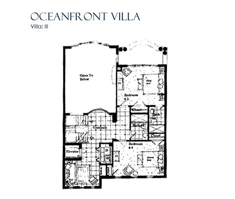 Floorplan 3 for Oceanfront Villas at The Palms, Luxury Condos in Fort Lauderdale, Florida 33305
