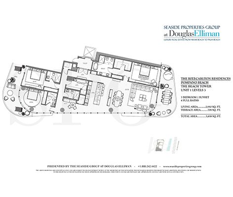 Thumbnail Floorplan for Unit 1 Levels 3