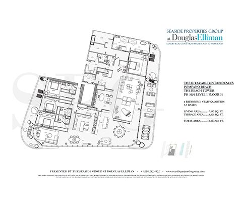Thumbnail Floorplan for PH 3101 Level 1 Floor 31