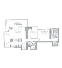Thumbnail Residence 01 Floorplan at The Setai, Luxury Oceanfront Condo Residences on Miami Beach, Florida 33139