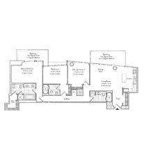 Thumbnail Residence 03/05 Floorplan at The Setai, Luxury Oceanfront Condo Residences on Miami Beach, Florida 33139