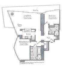 Thumbnail Residence 08 Floorplan at The Setai, Luxury Oceanfront Condo Residences on Miami Beach, Florida 33139