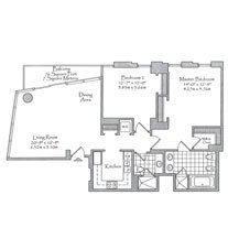 Thumbnail Residence 04 Floorplan at The Setai, Luxury Oceanfront Condo Residences on Miami Beach, Florida 33139