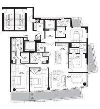 Click to View the Penthouse 1 East Floorplan
