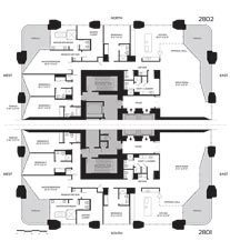 Click to View the Zone 2 Half-Floor Residence Floorplans