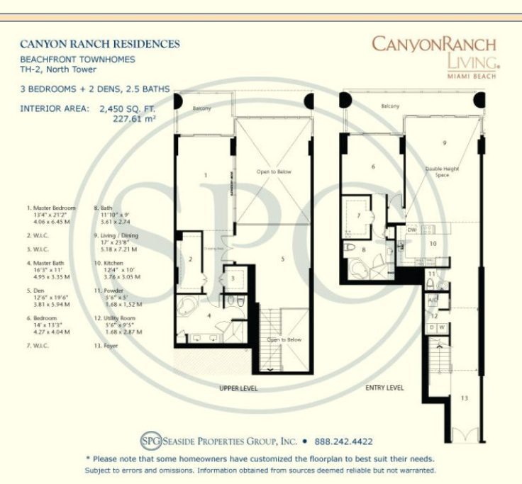 Canyon Ranch Floor Plans