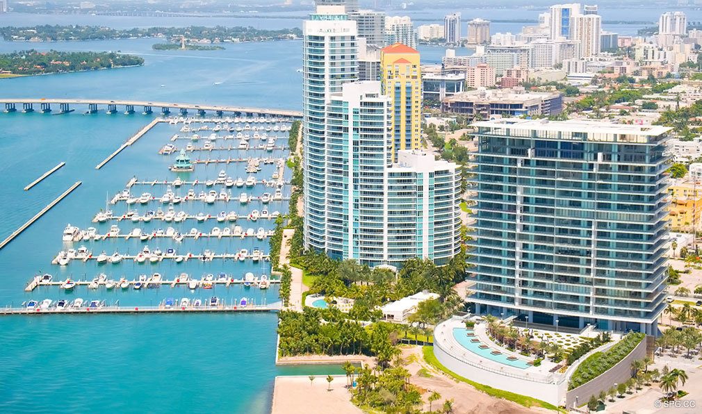 Beautiful Views at Apogee South Beach, Luxury Waterfront Condominiums Located at 800 South Pointe Dr, Miami Beach, FL 33139