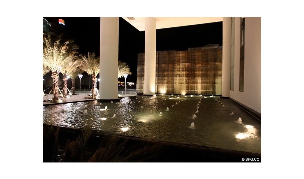 Grand Entrance at Apogee South Beach, Luxury Waterfront Condominiums Located at 800 South Pointe Dr, Miami Beach, FL 33139