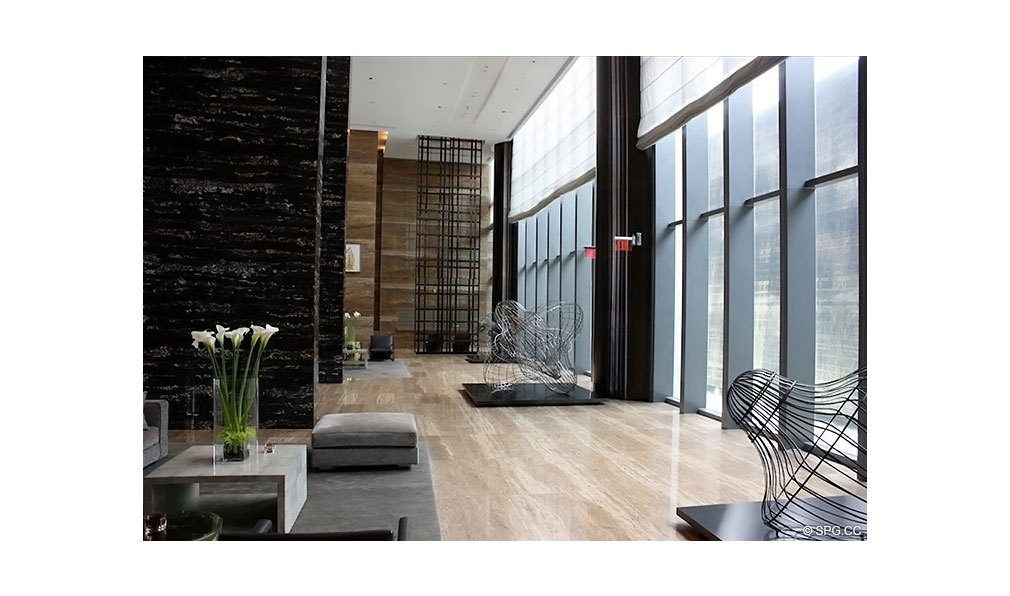 Common Area at Apogee South Beach, Luxury Waterfront Condominiums Located at 800 South Pointe Dr, Miami Beach, FL 33139