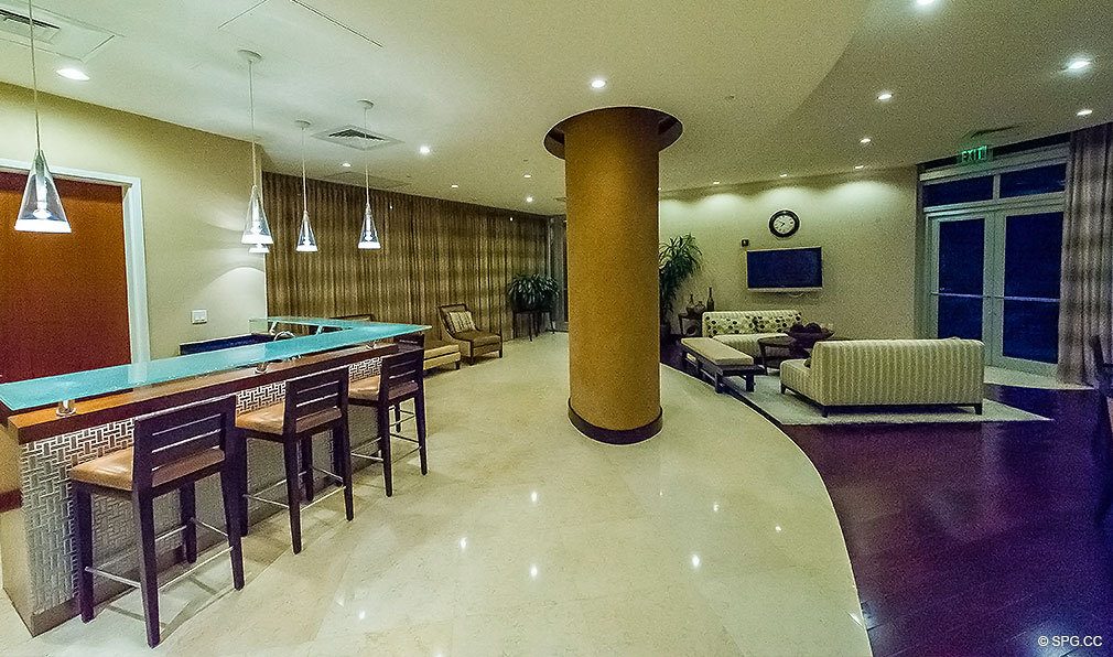 Common Area at Aquazul, Luxury Oceanfront Condominiums Located at 1600 South Ocean Boulevard, Lauderdale-by-the-Sea, FL 33062