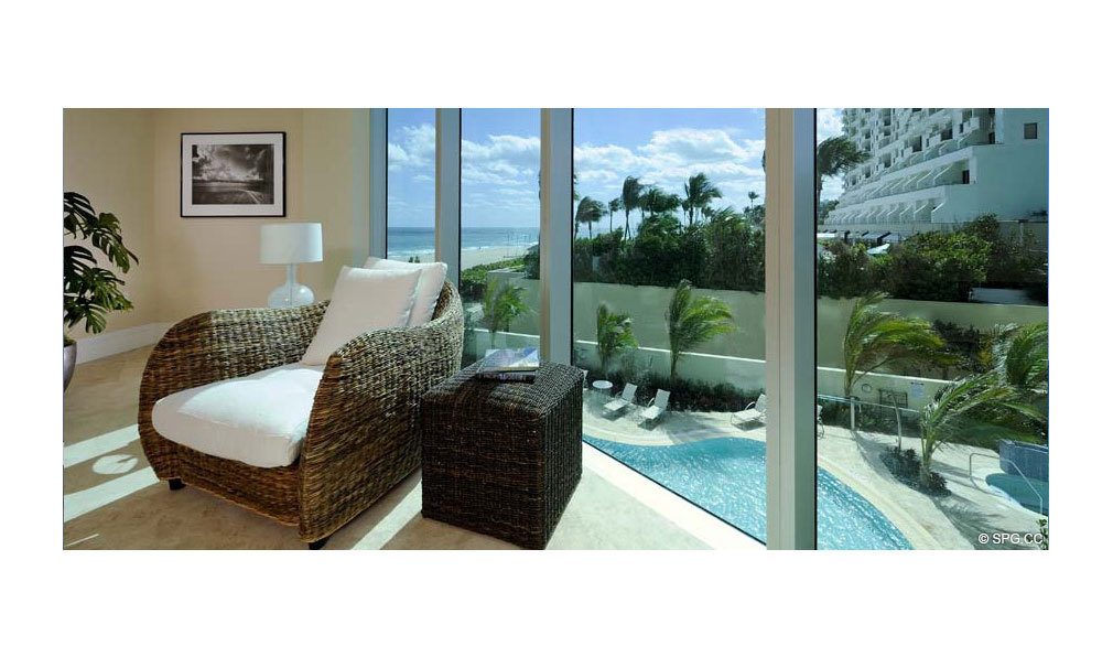  Pool Views from Coconut Grove Residences, Luxury Oceanfront Condominiums Located at 1200 Holiday Dr, Fort Lauderdale, FL 33316