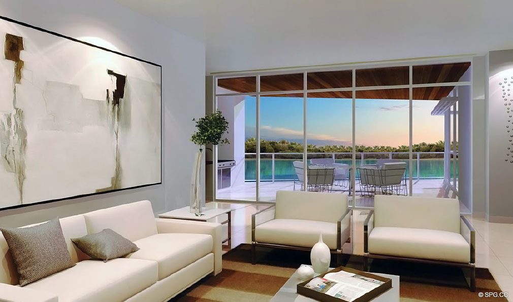 Water Views from Adagio on the Bay, Luxury Waterfront Condominiums Located at 1110 Seminole Drive, Fort Lauderdale, FL 33304