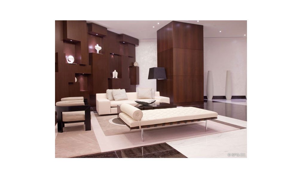 Social Space at Epic, Luxury Waterfront Condominiums Located at 200 Biscayne Blvd Way, Miami, FL 33131