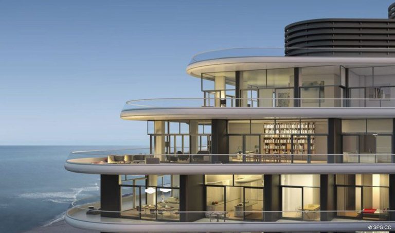View of Faena House, Luxury Oceanfront Condominiums Located at 3201 Collins Ave, Miami Beach, FL 33140