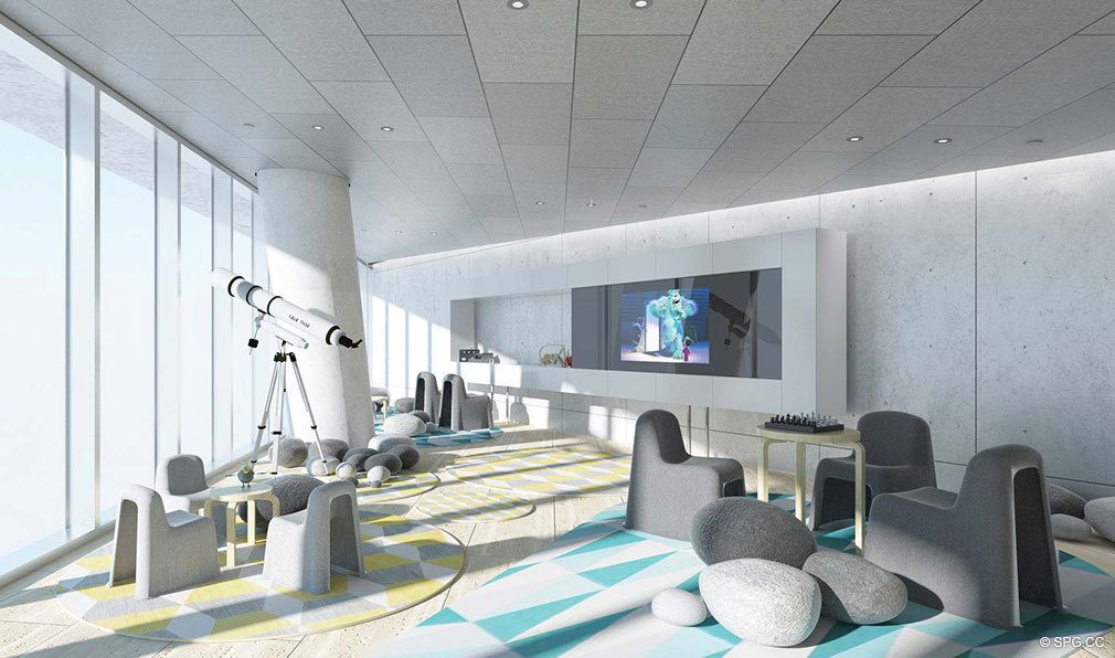 Children's Play Room at Grove at Grand Bay, Luxury Waterfront Condominiums at 2669 South Bayshore Dr, Miami, FL 33133