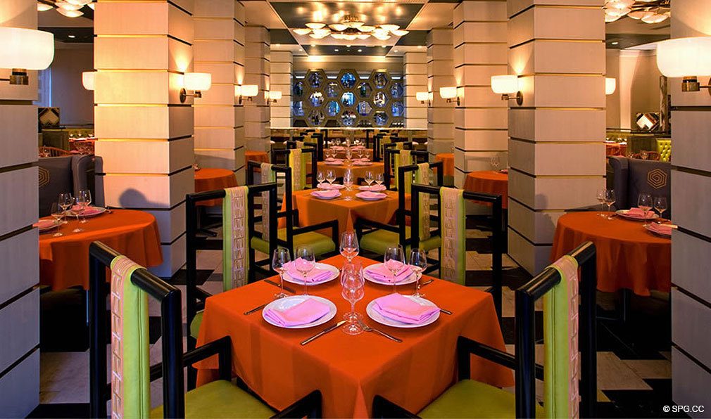 Fine Dining at ICON Brickell, Luxury Waterfront Condominiums Located at 475 Brickell Ave, Miami, FL 33131