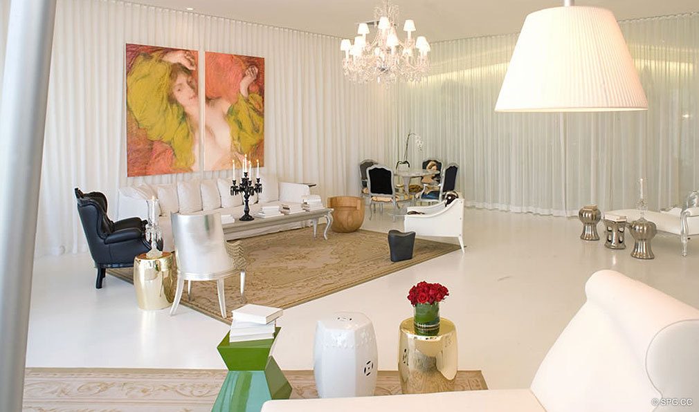 Social Areas in ICON Brickell, Luxury Waterfront Condominiums Located at 475 Brickell Ave, Miami, FL 33131