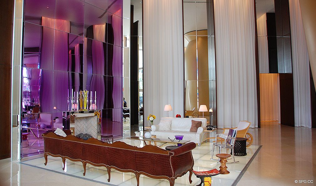 Social Spaces at ICON South Beach, Luxury Waterfront Condominiums Located at 450 Alton Rd, Miami Beach, FL 33139