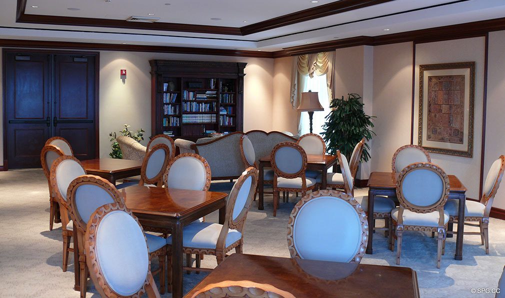 Social Spaces at L'Ambiance, Luxury Oceanfront Condominiums Located at 4240 Galt Ocean Dr, Ft Lauderdale, FL 33308