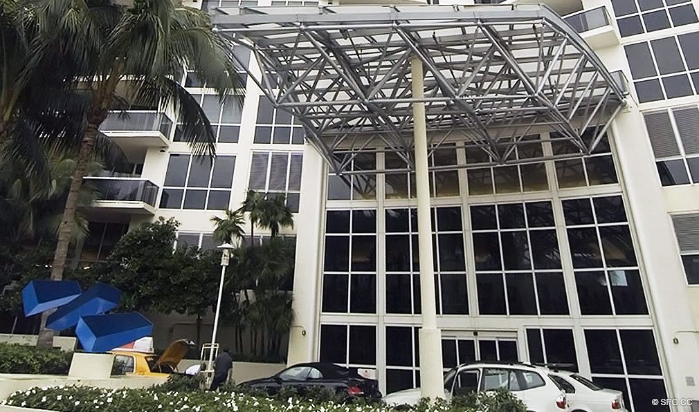 Murano Grande Entrance, Luxury Waterfront Condominiums Located at 400 Alton Rd, Miami Beach, FL 33139