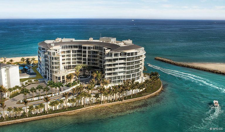 View of One Thousand Ozean, Luxury Oceanfront Condominiums bei 1000 S Ocean Blvd, Boca Raton, FL 33432 gelegen