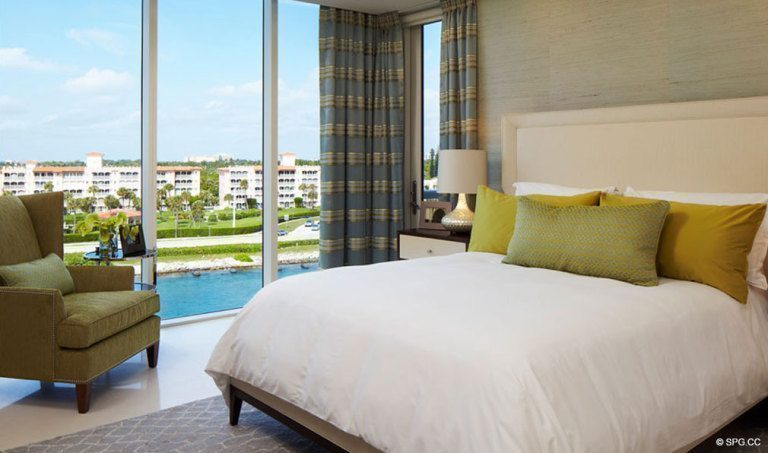 Bedroom at One Thousand Ocean, Luxury Oceanfront Condominiums Located at 1000 S Ocean Blvd, Boca Raton, FL 33432