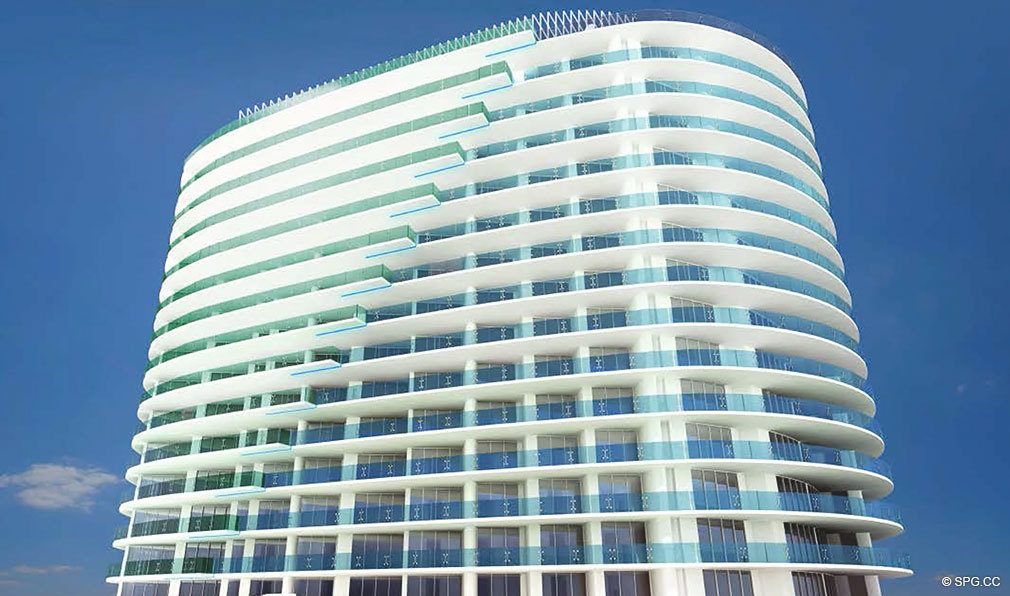 Another View of Paramount, Luxury Oceanfront Condominiums Located at 700 N Atlantic Blvd, Ft Lauderdale, FL 33304