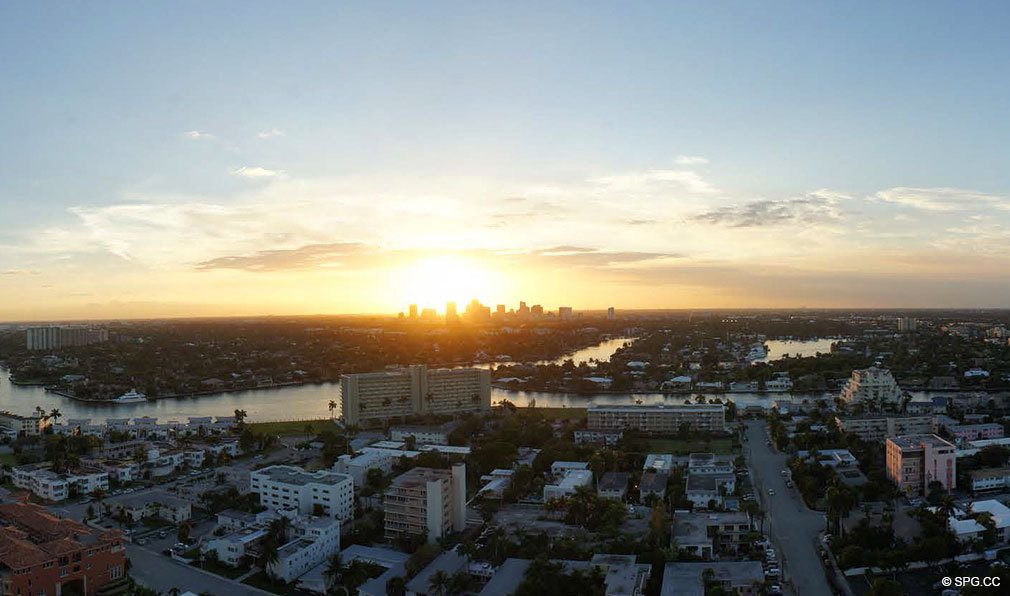 Intracoastal Views from Paramount, Luxury Oceanfront Condominiums Located at 700 N Atlantic Blvd, Ft Lauderdale, FL 33304